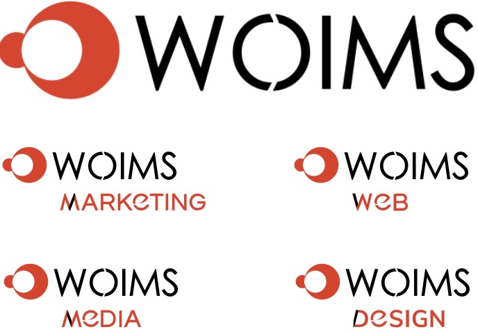 WOIMS logók, WOIMS Media, WOIMS Design, Woims Web, WOIMS Marketing